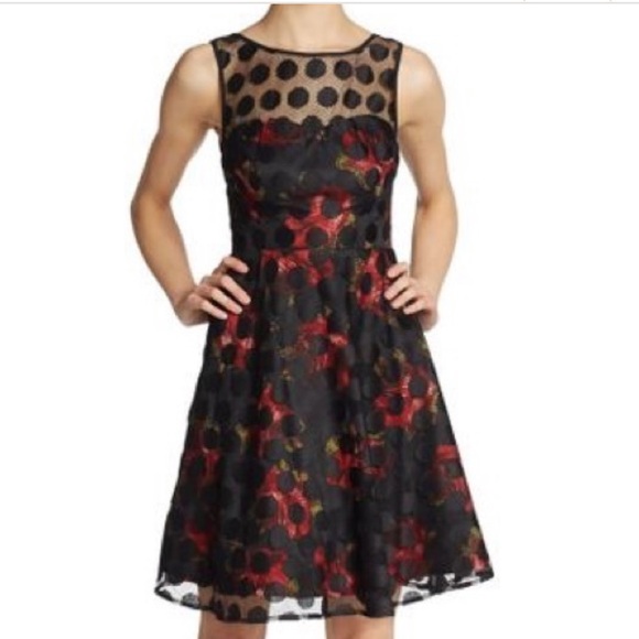 Betsey Johnson Dresses & Skirts - Like New Betsey Johnson Floral Polka Dot Dress